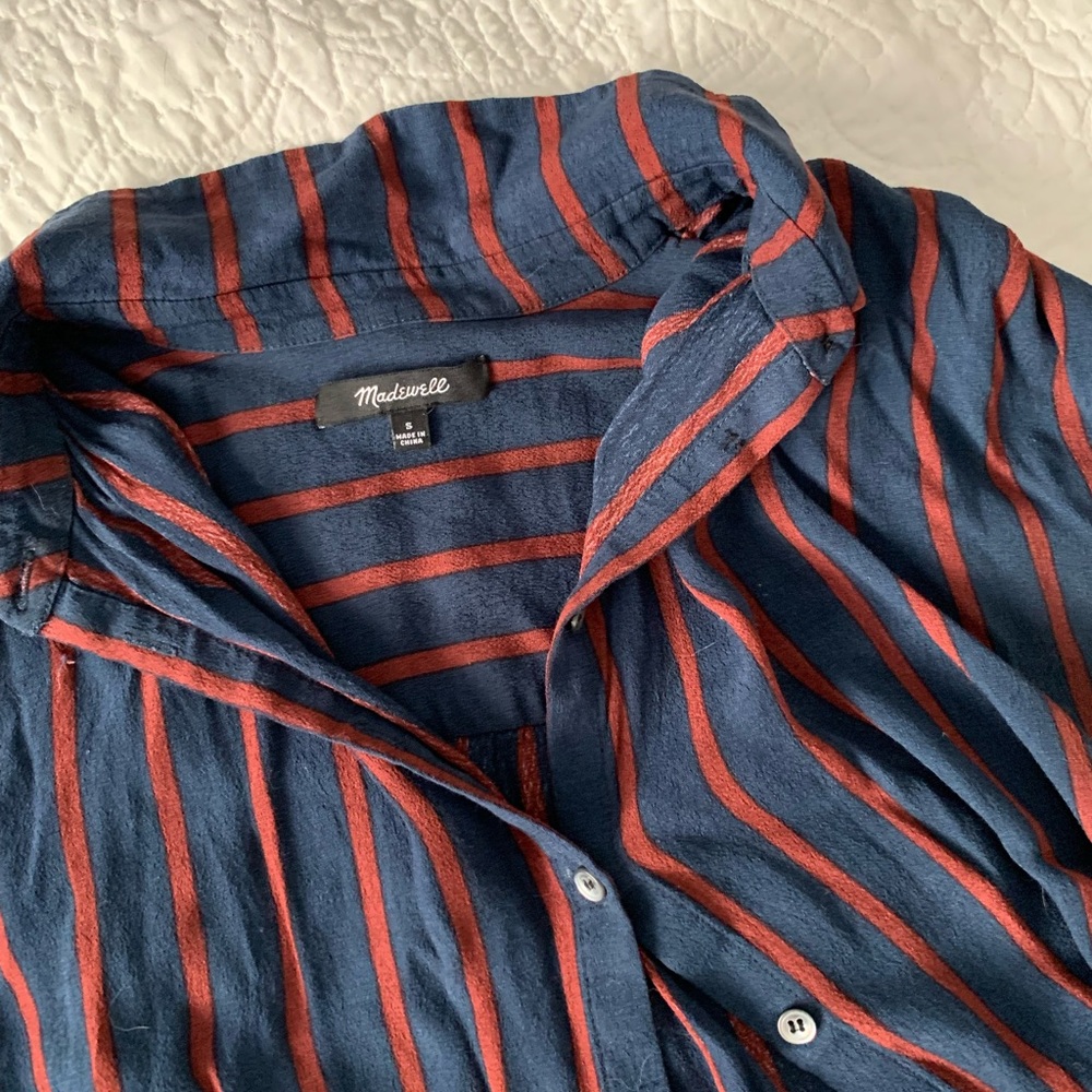 Madewell Striped Drapey Shirt